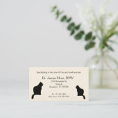 De Visite Bus. Carte - Vétérinaire - Chat (Debout devant)