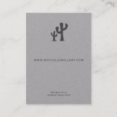 De Visite Cactus Chic Au Charbon Sur Carte Écran À Porte Gri (Dos)