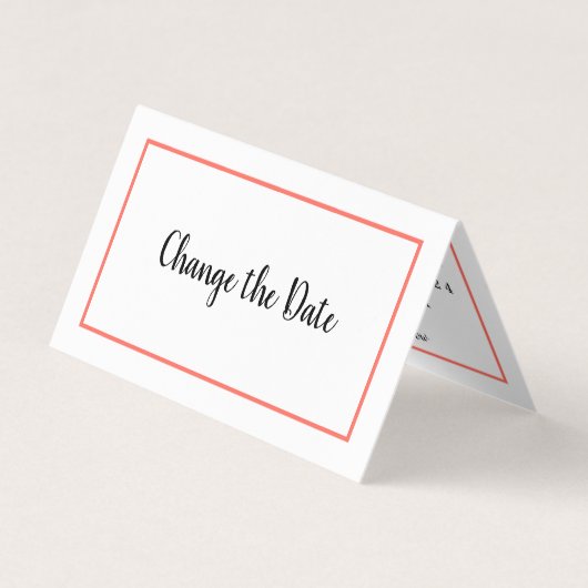 De Visite Calendrier Photo Moderne Modifier La Carte Date (Devant)