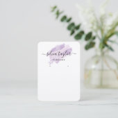De Visite Calligraphie art Boucles d'oreilles carte d'affich (Debout devant)