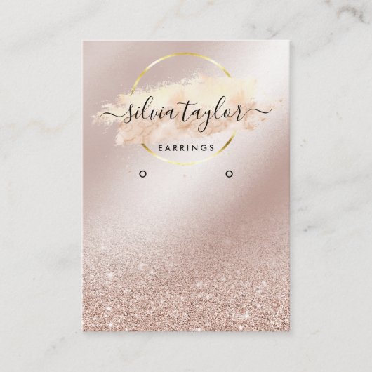 De Visite Calligraphie art Écouter carte d'affichage (Devant)