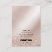 De Visite Calligraphie art Écouter carte d'affichage (Dos)