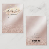 De Visite Calligraphie art Écouter carte d'affichage (Devant / Derrière)