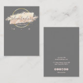 De Visite Calligraphie art Écouter carte d'affichage (Devant / Derrière)