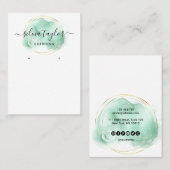 De Visite Calligraphie art Écouter carte d'affichage (Devant / Derrière)