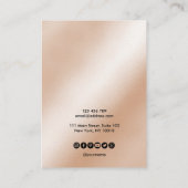 De Visite Calligraphie art Écouter carte d'affichage (Dos)