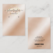 De Visite Calligraphie art Écouter carte d'affichage (Devant / Derrière)