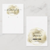 De Visite Calligraphie art Écouter carte d'affichage (Devant / Derrière)
