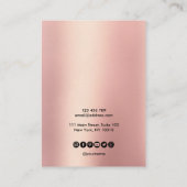 De Visite Calligraphie art Écouter carte d'affichage (Dos)