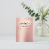 De Visite Calligraphie art Écouter carte d'affichage (Debout devant)