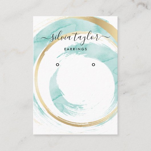 De Visite Calligraphie art Écouter carte d'affichage (Devant)