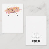 De Visite Calligraphie art Écouter carte d'affichage (Devant / Derrière)