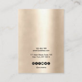 De Visite Calligraphie art Écouter carte d'affichage (Dos)