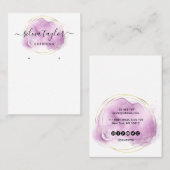 De Visite Calligraphie art Écouter carte d'affichage (Devant / Derrière)