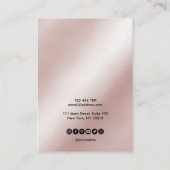 De Visite Calligraphie art Écouter carte d'affichage (Dos)