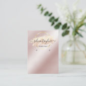 De Visite Calligraphie art Écouter carte d'affichage (Debout devant)