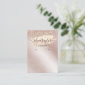 De Visite Calligraphie art Écouter carte d'affichage (Debout devant)