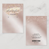 De Visite Calligraphie art Écouter carte d'affichage (Devant / Derrière)