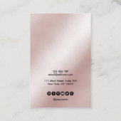 De Visite Calligraphie art Écouter carte d'affichage ajouter (Dos)