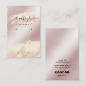 De Visite Calligraphie art Écouter carte d'affichage ajouter (Devant / Derrière)