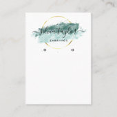 De Visite Calligraphie art Écouter carte d'affichage beige (Devant)