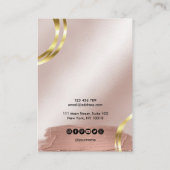 De Visite Calligraphie art moderne Écouter carte d'affichage (Dos)