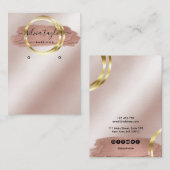 De Visite Calligraphie art moderne Écouter carte d'affichage (Devant / Derrière)