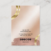 De Visite Calligraphie art moderne Écouter carte d'affichage (Dos)