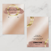 De Visite Calligraphie art moderne Écouter carte d'affichage (Devant / Derrière)