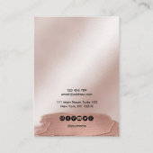 De Visite Calligraphie art moderne Écouter carte d'affichage (Dos)