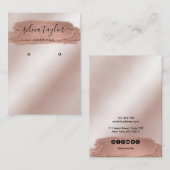 De Visite Calligraphie art moderne Écouter carte d'affichage (Devant / Derrière)