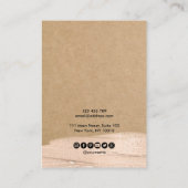 De Visite Calligraphie art moderne Écouter carte d'affichage (Dos)