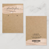 De Visite Calligraphie art moderne Écouter carte d'affichage (Devant / Derrière)