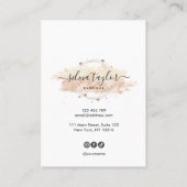 De Visite Calligraphie moderne art Elevage carte d'affichage (Dos)