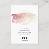 De Visite Calligraphie moderne art Elevage carte d'affichage (Dos)