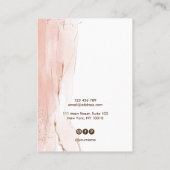 De Visite Calligraphie moderne art Elevage carte d'affichage (Dos)