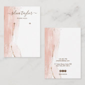 De Visite Calligraphie moderne art Elevage carte d'affichage (Devant / Derrière)