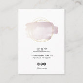 De Visite Calligraphie moderne art Elevage carte d'affichage (Dos)