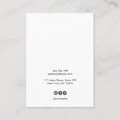 De Visite Calligraphie moderne art Elevage carte d'affichage (Dos)