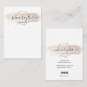 De Visite Calligraphie moderne art Elevage carte d'affichage (Devant / Derrière)