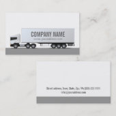 De Visite Camion - Carte simple transport et logistique (Devant / Derrière)