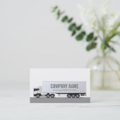 De Visite Camion - Carte simple transport et logistique (Debout devant)