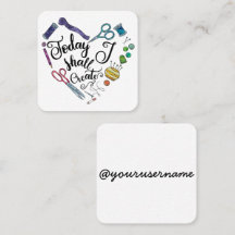 Aujourd'hui je créerai la carte carrée