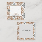 De Visite Carré Carte d'affichage Boho Abstrait Shapes Earring (Devant / Derrière)