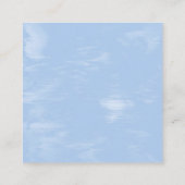 De Visite Carré Carte d'affichage Cirrus Clouds (Dos)