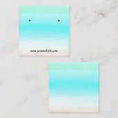 De Visite Carré Carte d'affichage Par Boucles d'oreilles Gradient  (Devant / Derrière)