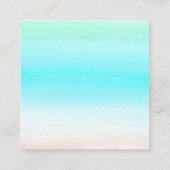 De Visite Carré Carte d'affichage Par Boucles d'oreilles Gradient  (Dos)