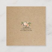 De Visite Carré Carte d'affichage pour bijoux à oreilles ・ Boho Fe (Dos)