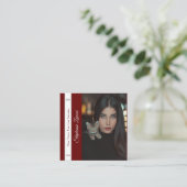 De Visite Carré Carte d'appel Pageant Essentials | Code QR (Debout devant)