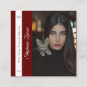 De Visite Carré Carte d'appel Pageant Essentials | Code QR (Devant)